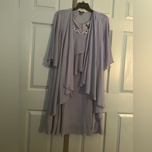 SLNY Lavender Party Dress.